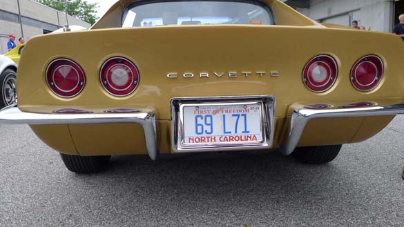 The Corvette Vanity Plates of Bloomington Gold 2019