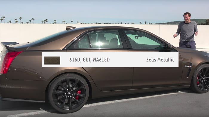 Paint Chip Confirms Zeus Bronze is the Same Color as Cadillac's Bronze Sand Metallic