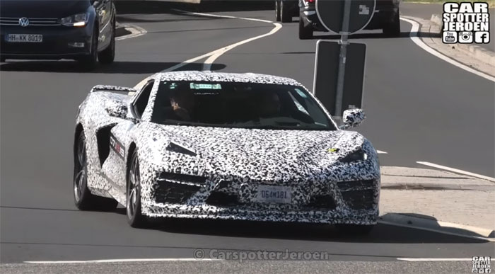 [SPIED] The C8 Mid-Engine Corvettes on the Road Near the Nurburgring