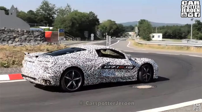[SPIED] The C8 Mid-Engine Corvettes on the Road Near the Nurburgring