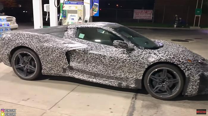 [VIDEO] Young YouTuber Goes Nuts Over C8 Corvette at a Gas Station: 'You Hear That Whistling?!'