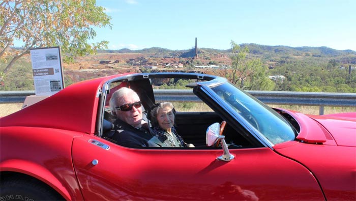 Australian Woman Celebrates 100th Birthday with a Ride in a Corvette