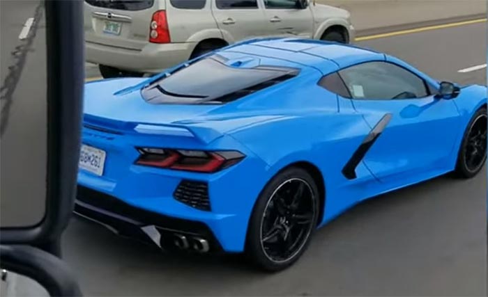 [VIDEO] Rapid Blue 2020 Corvette Stingray Spotted Rolling Down the Highway