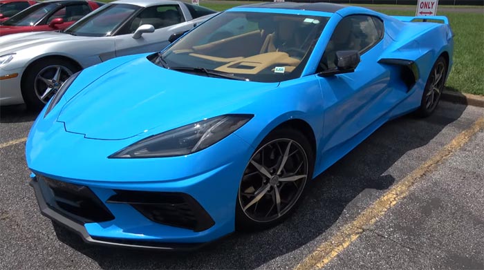 [VIDEO] Rapid Blue 2020 Corvette Stingray with Visible Carbon Fiber Mirrors