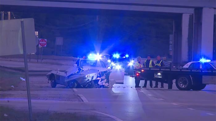 [ACCIDENT] Chain Reaction Crash Sends a C2 Corvette Driver and a Police Officer to the Hospital