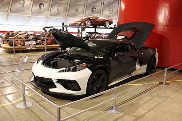 C8 Corvette Displays at the NCM Include Miniture Clay Model and a Engineering Prototype
