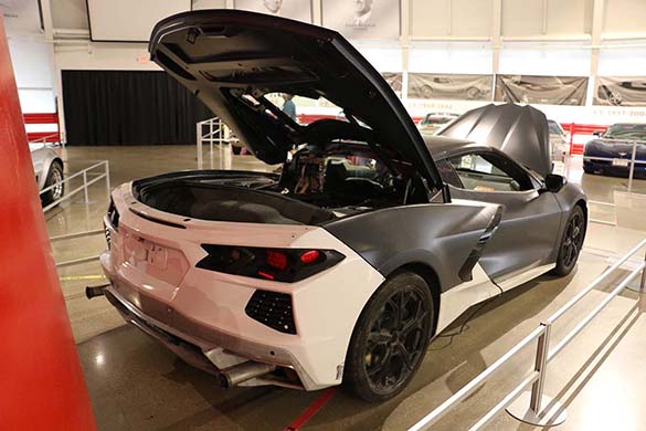 C8 Corvette Displays at the NCM Include Miniture Clay Model and a Engineering Prototype