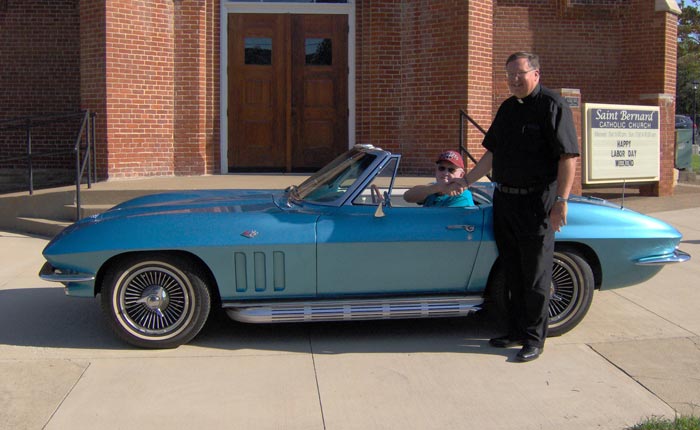 Retired Police Officer Wins the 1965 Corvette from the St. Bernard's Classic Corvette Giveaway