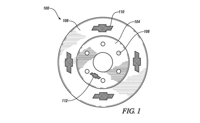 New Chevrolet Patent Features Bow-Tie Branded Brake Rotors