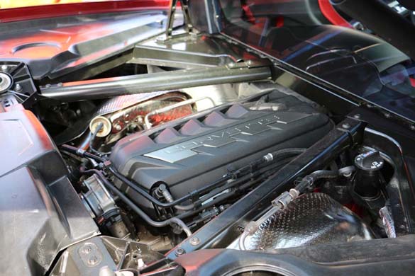 A 1LT 2020 Corvette Stingray with a Transparent Top at the NCM