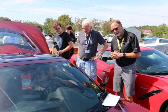 A 1LT 2020 Corvette Stingray with a Transparent Top at the NCM