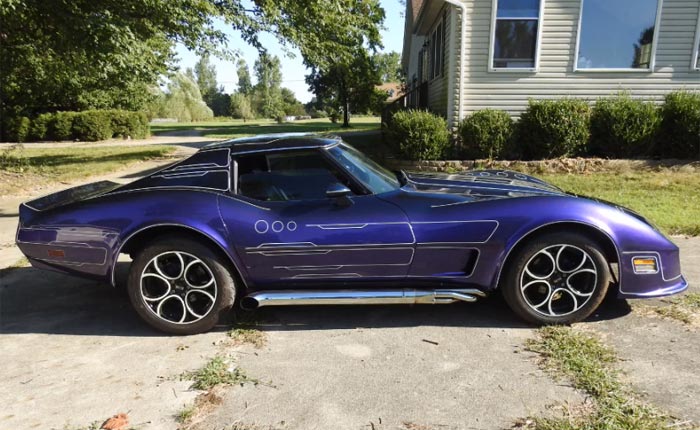 [VIDEO] 1977 Corvette 'Grid Car' with Glow-In-The-Dark Stripes Inspired by Original Tron Movie