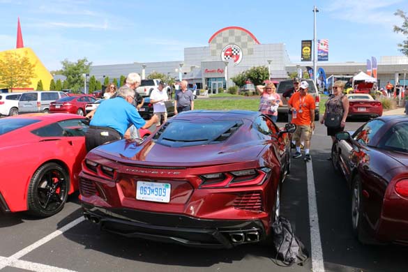 A 1LT 2020 Corvette Stingray with a Transparent Top at the NCM