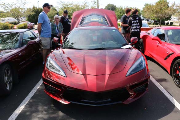 A 1LT 2020 Corvette Stingray with a Transparent Top at the NCM