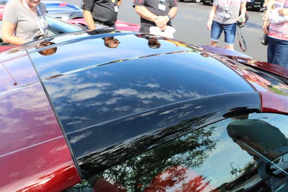 A 1LT 2020 Corvette Stingray with a Transparent Top at the NCM