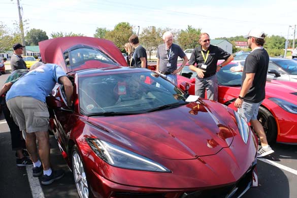 A 1LT 2020 Corvette Stingray with a Transparent Top at the NCM