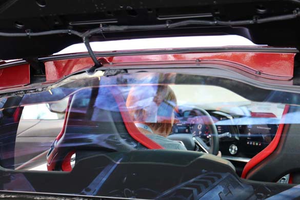 A 1LT 2020 Corvette Stingray with a Transparent Top at the NCM