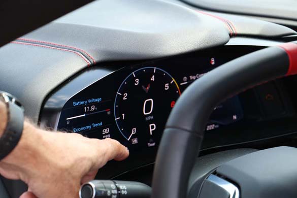 A 1LT 2020 Corvette Stingray with a Transparent Top at the NCM