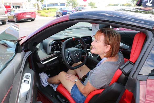 A 1LT 2020 Corvette Stingray with a Transparent Top at the NCM