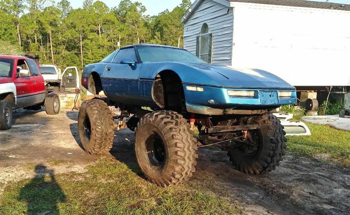 Corvettes on eBay: Lifted 1990 C4 4x4 Corvette Coupe