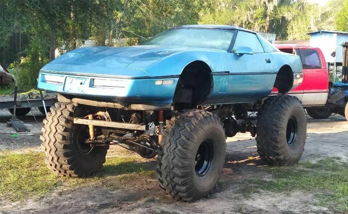 Corvettes on eBay: Lifted 1990 C4 4x4 Corvette Coupe