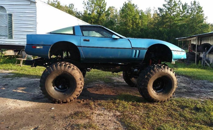 Corvettes on eBay: Lifted 1990 C4 4x4 Corvette Coupe