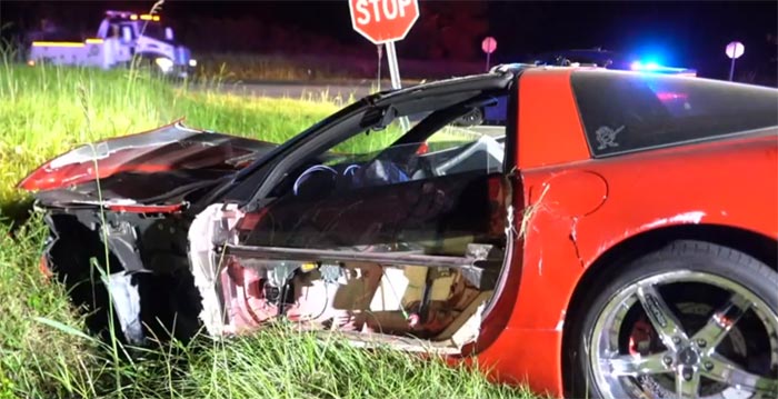 [ACCIDENT] Corvette Driver Going 100 MPH Attempts to Flee Police but Crashes Instead