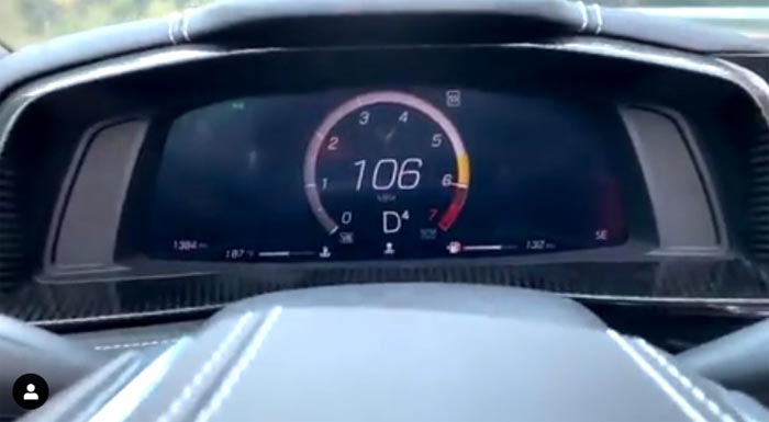 [VIDEO] Watch the Speedometer as the 2020 Corvette Stingray Hits 100 MPH from a Standing Start