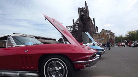 Corvettes at the Bethlehem SteelStacks