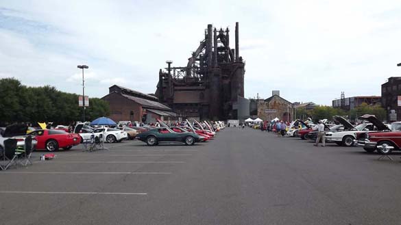 Corvettes at the Bethlehem SteelStacks