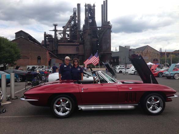 Corvettes at the Bethlehem SteelStacks