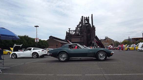 Corvettes at the Bethlehem SteelStacks