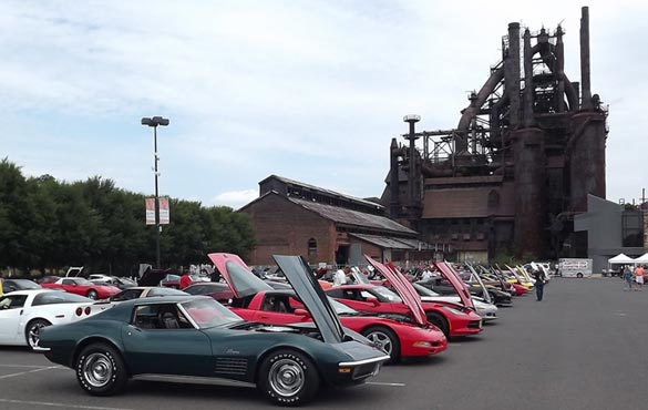 Corvettes at the Bethlehem SteelStacks