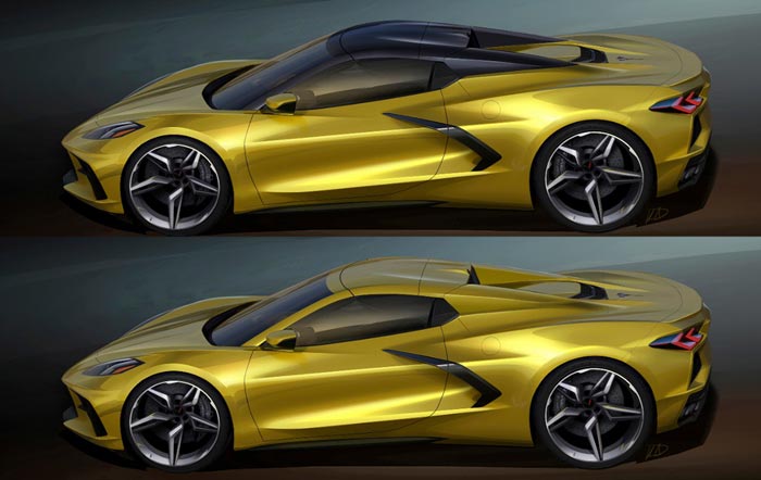 Chevrolet Shares These Early Renderings of the 2020 Corvette Stingray