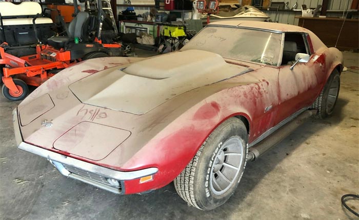 Corvettes for Sale: Barn Find 1969 Corvette