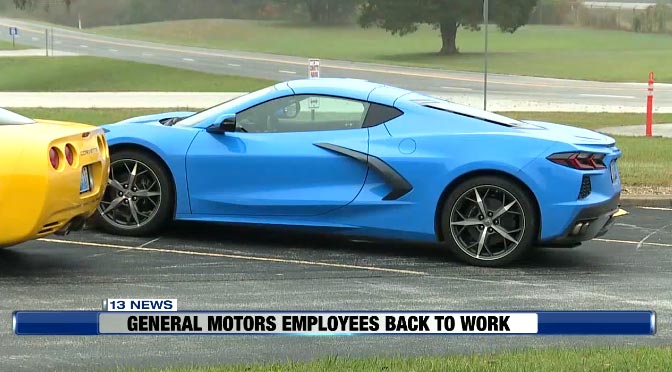 [VIDEO] Corvette Assembly Plant Resumes Operations as UAW Returns to Work