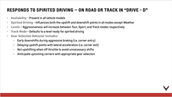 2020 Corvette Stingray Powertrain Seminar