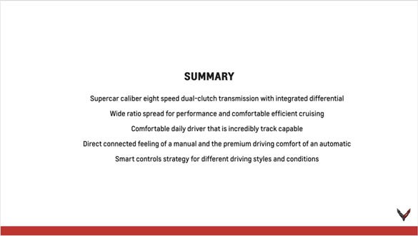 2020 Corvette Stingray Powertrain Seminar