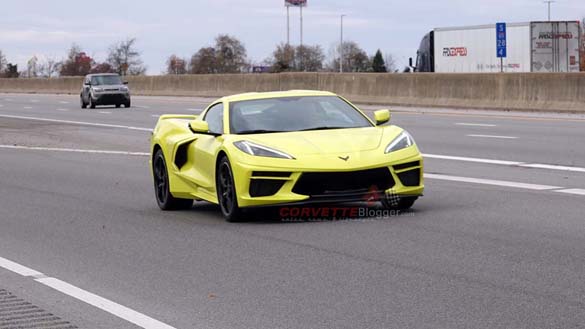 [SPIED] Accelerate Yellow 2020 Corvette Stingray on the Road in Bowling Green
