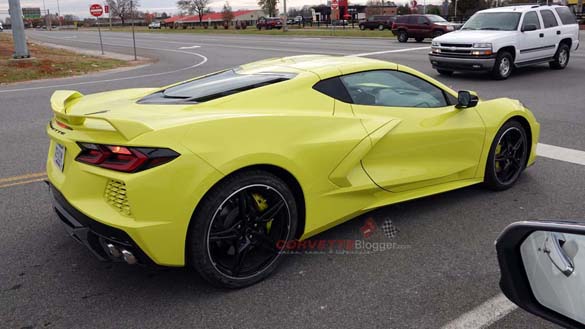 [SPIED] Accelerate Yellow 2020 Corvette Stingray on the Road in Bowling Green