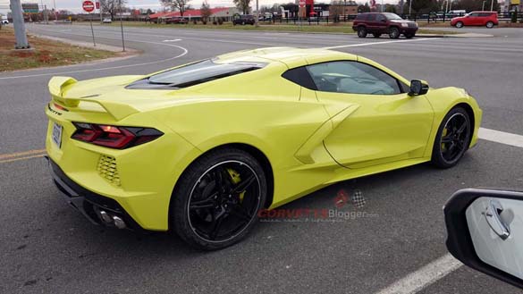 [SPIED] Accelerate Yellow 2020 Corvette Stingray on the Road in Bowling Green