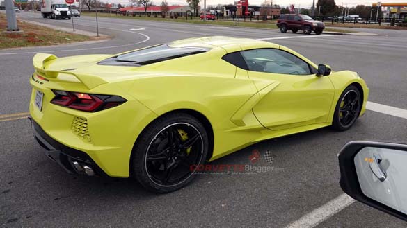 [SPIED] Accelerate Yellow 2020 Corvette Stingray on the Road in Bowling Green