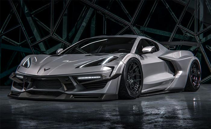 [PICS] Sinister Widebody Rendering Pushes the C8 Corvette's Design Envelope