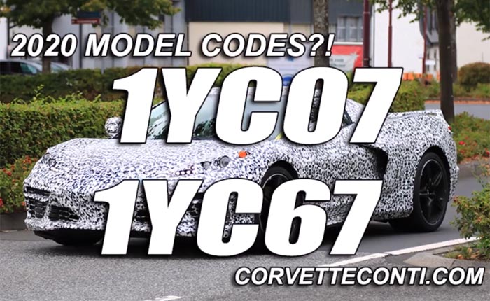 New 2020 Corvette Stingray Model Codes Revealed
