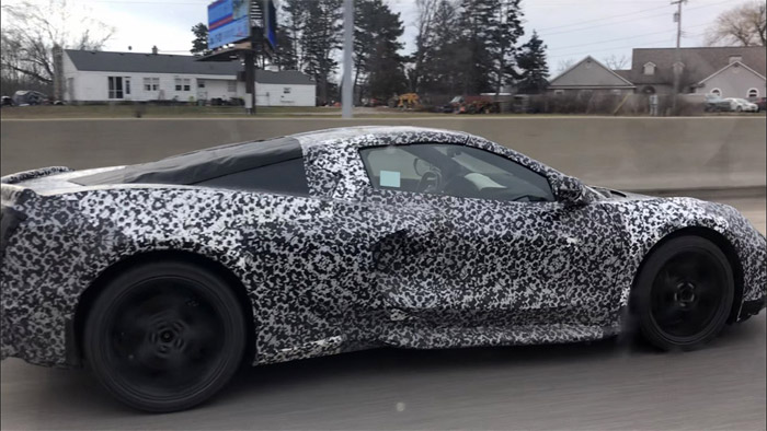 [SPIED] C8 Mid-Engine Corvette Spotted Driving to the Milford Proving Grounds