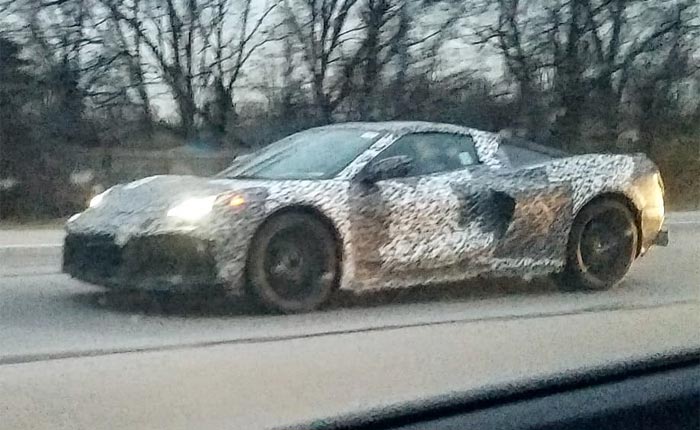 [SPIED] Another C8 Mid-Engine Corvette Prototype Spotted Tonight in Detroit