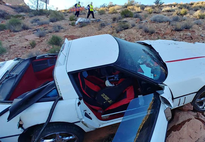 [ACCIDENT] C4 Corvette Plumments 150 Feet Down a Rocky Mountain in Arizona