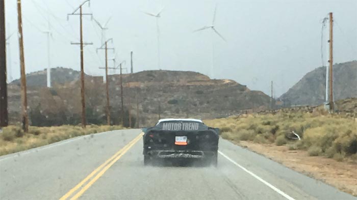 [SPIED] Motor Trend Spots the C8 Mid-Engine Corvette on its California COTY Test Loop