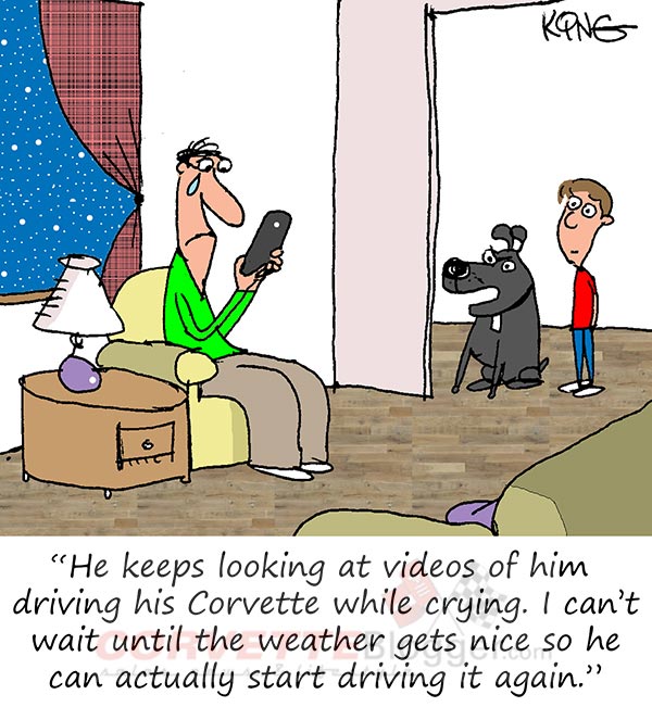 Saturday Morning Corvette Comic: Winter Blues...
