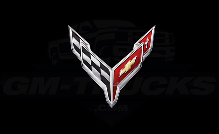 [SPIED] C8 Mid-Engine Corvette's Digital Crossed Flags Logo Revealed